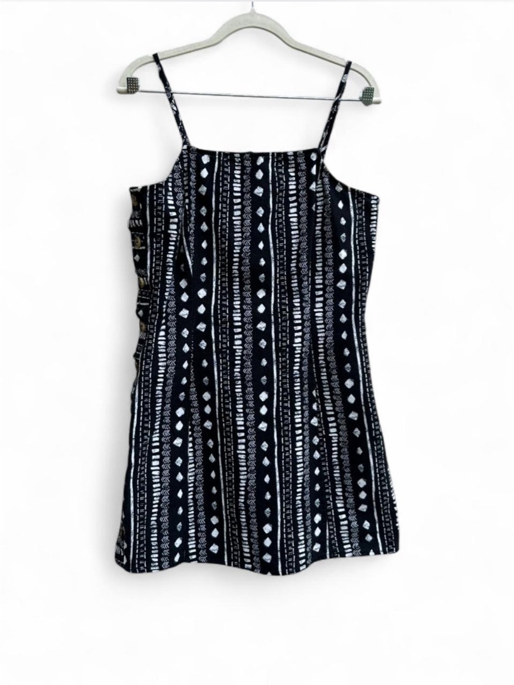 Forever 21 Black & White Geometric Mini Dress size S